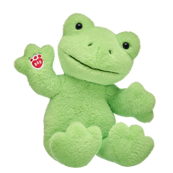 Build a bear BAB spring green frog plush 16” with T-shirt and zip up hoodie - Picture 6 of 7